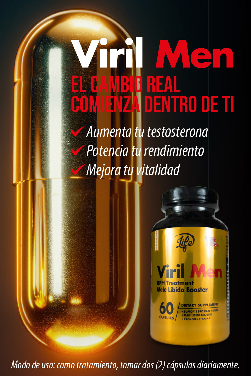 VIRIL MEN | VITALIDAD MASCULINA NATURAL