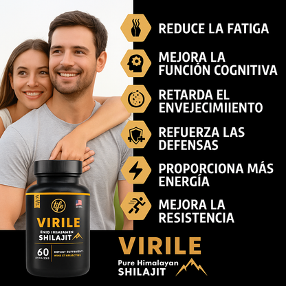 VIRILE – Energía y Vitalidad Natural para Hombres y Mujeres (60Caps)